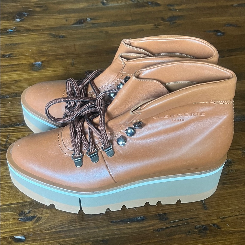 Clergerie Women's Lace Up Platform Boots